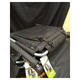ALPHA CAMP 2 Packs Stadium Seat Chair for Bleachers with Back & Arm Rest, Black Grey - Retail: $90