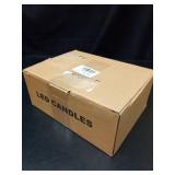 Beloveam 12 Pack Flameless Candles, Battery Operated Acrylic LED Pillar Candles, Perfect for Weddings, Parties, and Holiday Gifts(Gray) - Retail: $76