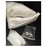 Topfinel 96 Inches Long Pinch Pleated 100% Blackout Curtains,Thermal Insulated Brich Linen Pinch Pleat Viral Drapes with Hooks Rings 2 Panel Sets,Neutral Cream Ivory 8FT Back Tab Window Curtains - Ret