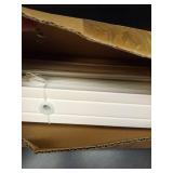 Lotus & Windoware Cordless 2  Faux Wood Room Darkening Horizontal Blind  35  W x 60  L  Smooth  Snow White - Retail: $50