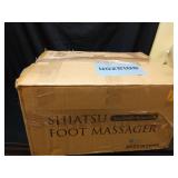 HomeCare Shiatsu Foot Massager with Heat & Ice Therapy - Gray, Deep Kneading for Plantar Fasciitis & Neuropathy Relief, Adjustable Intensity, Feet/Leg/Calf/Ankle at Home/Office,Gifts for Women, Men - 