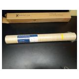 PHINILUX Thick Textured Peel and Stick Wallpaper, Self Adhesive Countertop & Cabinets Fabric Contact Paper,23.6 in X 394 in(32.8ft),Removable Textured Grasscloth Paper (Beige) - Retail: $32