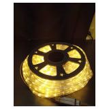 Buyagn 100ft Rope Lights Outdoor, Outdoor String Lights Waterproof, Decorative Lighting for Indoor/Outdoor, Garden,Backyards Halloween and Christmas Decoration, Landscape Lighting - Retail: $46