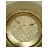 YUHAO 52 Inch Brushed Nickel Ceiling Fan with Light and Remote Control.Noiseless,Dimmable,3CCT,6 Speeds Reversible, DC Ceiling Fans for Indoor or Covered Outdoor - Retail: $100