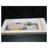 Wireless Mechanical Keyboard,104 Keys 100% Full Size with Number Pad,Gasket Mounted Creamy Sound,Hot Swappable,Knob& Media Keys,Bluetooth/2.4GHz/USB-C for Gaming/Typing/Win/Mac/PC (Retro Beige) - Reta