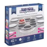Lazy Susan Turntable for Rectangular Long & Oblong Tables Dining - Full Set - Retail: $130