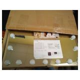 VESAUR Large Vanity Mirror with Lights, Hollywood Makeup Mirror with 15 Dimmable Bulbs 3 Light Colors, Detachable 1X/10X/15X Magnification, USB/Type-C Dual Power, Tabletop &Wall Mount, Senior Aluminum