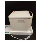 Ouaken Electric Composter for Kitchen, 3L Indoor Smart Compost Bin Kitchen Waste Compost Machine Countertop, 4-6H Compact Food Recycler for Home with Low Noise, Odorless, Auto-Clean, White - Retail: $
