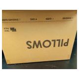 puredownÂ® Goose Feather Down Pillows King Size Set of 2, Soft Fluffy Luxury Hotel Collection Bed Pillow for Back, Stomach or Side Sleeper. - Retail: $51