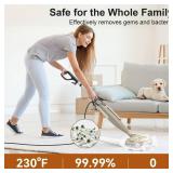 DEVOAC VM6 Scrubbing Steam Mop with Rotating Mop Pads, 10 in 1 Steam Mop, Lightweight Spin Mop & 3 Steam Modes for Hard Floor Laminate Marble Floors (Khaki) - Retail: $120
