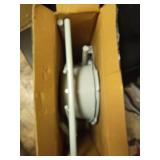 Drive Medical 11148-1 Folding Steel Bedside Commode Chair, Portable Toilet, Supports Individuals Weighing Up To 350 Lbs, with 7.5 Qt. Bucket and 13.5 Inch Seat, Grey - Retail: $31