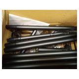 KEGII Corner Shower Caddy Tension Pole - Shower Tension Rod Organizer, Floor to Ceiling Shower Caddy 25-114.2 inch, Towel Rack Corner Waterproof, Black - Retail: $38