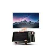 NOMVDIC X300 Outdoor Projector, Battery Powered Projector, Portable Projector with WiFi and Bluetooth, 16W Harman Kardon Speakers, 110\" Screen, 1080P, Movie Projector for Outdoor Use - Retail: $59