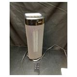 BREEZOME Space Heaters for Indoor Use, 1500W, with Thermostat, 24H Timer, 90Â° Oscillating, Quiet, Portable, PTC Ceramic, with Remote, Fast Safety Heat for Home Bedroom (BLACK) - Retail: $60