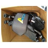 Lightweight Foldable Rollator Walkers for Seniors with Seat - Adult Rolling Walker with Seat and Brakes, 300 Lb Capacity, All Terrain 8\" Big Roller Wheels, Adjustable Handles and Seat Height, Blue - 