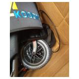 Lightweight Foldable Rollator Walkers for Seniors with Seat - Adult Rolling Walker with Seat and Brakes, 300 Lb Capacity, All Terrain 8\" Big Roller Wheels, Adjustable Handles and Seat Height, Blue - 