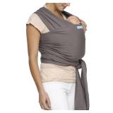 Moby Baby Wrap Carrier Classic for Newborns to Toddlers (8-33lbs), Infant Sling Carrier, Lightweight & Hands Free Design, Adjustable for All Body Types (Slate) - Retail: $57