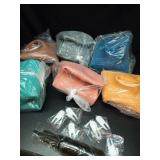 Lewtemi 6 Pcs Flexible Seating for Classroom Elementary 20 Inch Yoga Ball Chairs Large Inflatable Donut Exercise Ball Chair Stability Balance Trainer with Inflator for Kids Student(Morandi Color) - Re