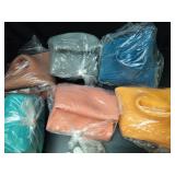 Lewtemi 6 Pcs Flexible Seating for Classroom Elementary 20 Inch Yoga Ball Chairs Large Inflatable Donut Exercise Ball Chair Stability Balance Trainer with Inflator for Kids Student(Morandi Color) - Re