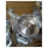 Ciwete Tri-Ply Stainless Steel Pots and Pans Set 11-PC, 18/10 Stainless Steel Induction Cookware Set with Steamer Insert, Kitchen Cookware Sets with Stay Cool Ergonomic Handles, Dishwasher, Oven Safe 