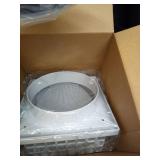 Quini 512M 6-inch Through Wall Exhaust Fan, 80 CFM 4.0 Sones, Bathroom Wall Exhaust Fan, Kitchen Ventilation Fan, 6-inch Diameter Vent, Retractable Duct - Retail: $57