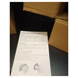 Quini 512M 6-inch Through Wall Exhaust Fan, 80 CFM 4.0 Sones, Bathroom Wall Exhaust Fan, Kitchen Ventilation Fan, 6-inch Diameter Vent, Retractable Duct - Retail: $57