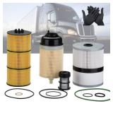 PAGOTORTAUS FS19915 PF9908 P551005 Fuel Filter Water Separator and Oil Filter kit Compatible with Freightliner Cascadia DD13 DD15 DD16 Detroit Diesel engines Replace PF9908 FS19915 P551005 - Retail: $