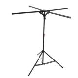 SUNGOOYUE Tripod Drying Rack Portable Windproof Folding Clothes Drying Rack for Indoor Household Use, Carbon Steel Material (Black) - Retail: $118