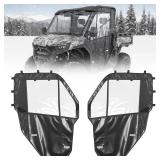 KEMIMOTO Soft Full Doors, UTV Water-Resistant Cab Enclosure Compatible with CFMOTO UFORCE U10 Pro 2025+, Upgrade YKK Zipper Full Windshield Panel 2 Doors Accessories - Retail: $260