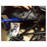 Soundfuse Rollator Walkers with Seat for Seniors, Foldable 8\" Big Wheels All Terrain Rolling Walker, Handles and Ergonomic Seat Height Adjustable, 350lb Weight Capacity - Retail: $90