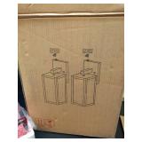 Faymart lighting 18 Inch Outdoor Wall Light Dusk to Dawn,2 Pack Outdoor Lanterns for Porch,Large Outdoor Sconce Lights with Sensor,Photocell Wall Lantern for Porch Patio Garage - Retail: $100