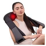 sainio Deep Heal Shiatsu Massager with Infrared Heat Therapy | Deep Tissue Full Body - Retail: $115