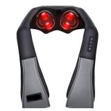 sainio Deep Heal Shiatsu Massager with Infrared Heat Therapy | Deep Tissue Full Body - Retail: $115