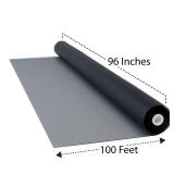 DOCA 96 in x 100 ft Window Screen Mesh - Window Screen Replacement, Fiberglass Mesh Roll for Window, Patio Screen, Porch Screen, or Door - Charcoal - Retail: $170