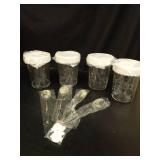 B.GUBOBOYA 20 OZ Overnight Oats Containers With Lids and Spoons, 4-Pack Glass Mason Overnight Oats Jars, Wide Mouth Mason Jars,Glass Meal Prep Salad Cereal Storage (White) - Retail: $11