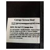 Garage Screen Doors for 2 car garage-16x8FT Fiberglass Durable Heavy Duty Magnetic Garage Door Screen Retractable Hands Free with 6 Roll Up Straps for Patio Workshop Home Gym Sun Room - Retail: $36