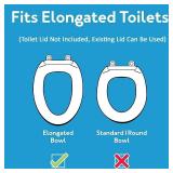 Carex Toilet Seat Riser, Elongated Raised Toilet Seat Adds 3.5 inches to Toilet Height, for Assistance Bending or Sitting, 300 Pound Weight Capacity Toilet Riser - Retail: $35