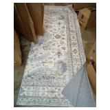 Similar to befbee Washable Area Rug 8x10, Area Rugs Stain Resistant Neutral Washable Rugs for Living Rooms Bedroom Vintage Non-Slip Thin Large Size Area Rugï¼Brownï¼ - Retail: $90