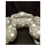 Chilling Home Nursing Pillow for Breastfeeding, Adjustable Nursing Pillow Breast Feeding Pillow Bottle Feeding, Breastfeeding Essentials for Newborn, Removable Cover - Retail: $27