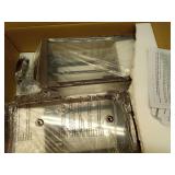 Yolsunes 2 Packs 24\" Extra Large Dusk to Dawn Light Fixture 3-Light, Oil Rubbed Bronze Outdoor Porch Lantern Wall Mounted, Waterproof Modern Outside Wall Sconce Brown Lamp for House, E12 - Retail: $1