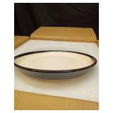 SUNPOTFOR Ceramic Plant Pots - 12 Inch Pots for Plants Indoor Outdoor, Large Round Planter with Drainage Hole and Saucer, Modern Decorative Flower Pot, Home Garden Decor, House Warming Gifts, Blue - R