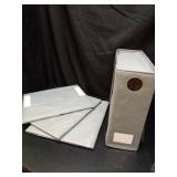 SpaceAid 4 Pack Bed Sheet Organizers and Storage, Foldable Organizer for Linen Closet, Sheets Set Folder Keeper with Window XL (Queen & King Size) Organizing Bedding Container, Gray 91ZDSN-SL01-G4 - R