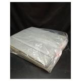 SpaceAid 4 Pack Bed Sheet Organizers and Storage, Foldable Organizer for Linen Closet, Sheets Set Folder Keeper with Window XL (Queen & King Size) Organizing Bedding Container, Gray 91ZDSN-SL01-G4 - R