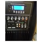 12inch PA Speaker System, 1000W High Powered Bluetooth Compatible Active + Passive Pair Outdoor Sound Speakers, Outdoor Karaoke Machineï¼FM Radio, Remote Control, 2 Speaker Stand, Supports SD Card