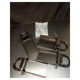 Mytee Products Heavy Duty Adjustable Trailer Stake Pocket 5/8 Inch D Ring w/ 1/2\" Hitch Pin, Load Limit 5400 lbs & 4 Holes for Adjustment | D-Ring Tie Downs Utility for Flatbed Trucks & Trailer â�