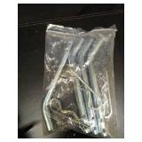 Mytee Products Heavy Duty Adjustable Trailer Stake Pocket 5/8 Inch D Ring w/ 1/2\" Hitch Pin, Load Limit 5400 lbs & 4 Holes for Adjustment | D-Ring Tie Downs Utility for Flatbed Trucks & Trailer â�