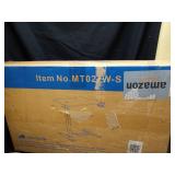 FLEXISPOT H7 Adjustable Overbed Bedside Table with Wheels Pneumatic Mobile Standing Desk Laptop Desk Rolling Computer Cart Movable Overbed Table Hospital Home Use(27.6\" W x 15.7\" D, Maple Table) - R