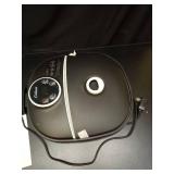 GEHONA Collapsible Foot Spa Bath with Heat,Foot Massager with Two Side Supports,Leakage Protector,Temperature Control,Bubbles,Red Light,Timer,Feet Spa Tub,Feet Soaker,Gifts (Black) - Retail: $48