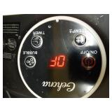 GEHONA Collapsible Foot Spa Bath with Heat,Foot Massager with Two Side Supports,Leakage Protector,Temperature Control,Bubbles,Red Light,Timer,Feet Spa Tub,Feet Soaker,Gifts (Black) - Retail: $48