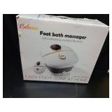 GEHONA Collapsible Foot Spa Bath with Heat,Foot Massager with Two Side Supports,Leakage Protector,Temperature Control,Bubbles,Red Light,Timer,Feet Spa Tub,Feet Soaker,Gifts (Black) - Retail: $48